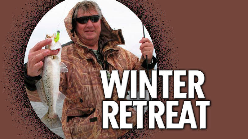 Head to Delacroix’s Oak River this month for boatloads of specks — even if cold weather and high winds make you think about staying home.