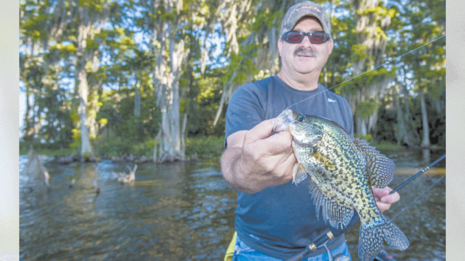 Tim Bye would rather wait until after crappie finish their spawning rituals and move out.