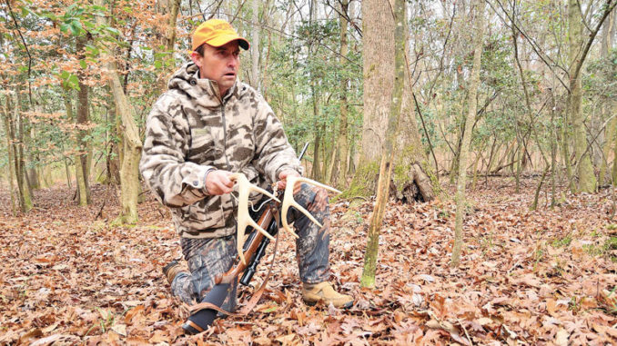 Rattling during the pre-rut should be understated; you’re just trying to get a traveling buck’s attention, not bring him in snorting, looking for a fight. (Photo by Jeff Burleson)