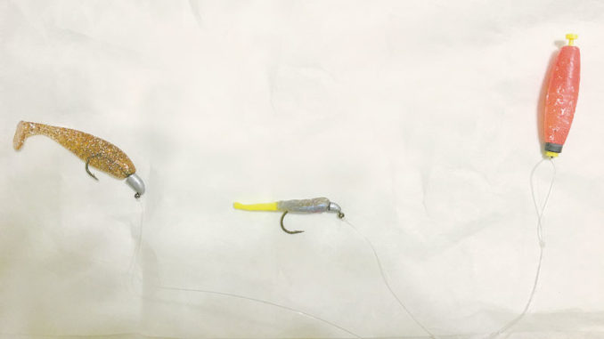 A clip-on crappie float will help keep your double rigs from sinking below trout, guide Ted DeAgano III said.