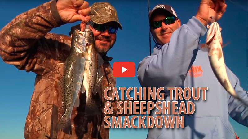 Often a last resort for Captain Marty, when weather gets bad, the crew thought it would be fun to show the audience how to target sheepshead.