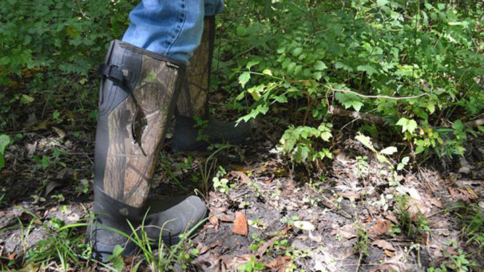 A good pair of snake boots are a must in the early season. With the summer heat lingering in September, snakes are still active.