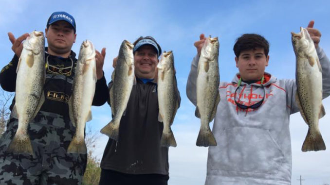November is typically a prime month to catch speckled trout at the Trestles in Lake Pontchartrain.