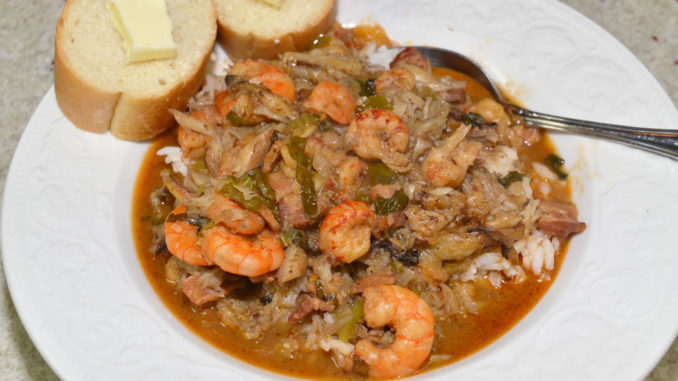 Todd’s seafood stew is a meaty blend of Louisiana’s coastal offerings.