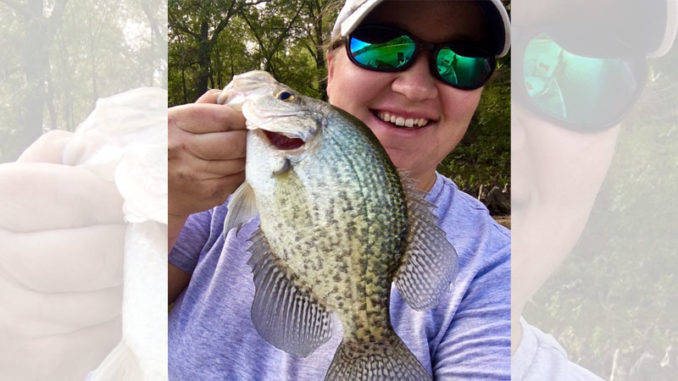 Big crappie like this is why Brittney Naron loves D’Arbonne Bayou.