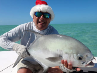 Permit are the fabled creatures of gin clear flats over white tropical sands, consorts of bonefish. This 15-pounder was landed by Pierre Manseau on a fly.
