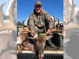 Wade Holloway shot this big rut-distracted buck at just 12 paces on Nov. 10 in Claiborne Parish.