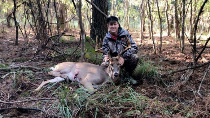 Britt Buller shot this big Jeff Davis Parish 11-pointer on Oct. 27. The buck green-scored 146 inches.