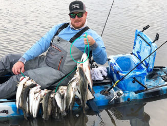During some of the last cold fronts, Scott Toups fished the bayous around Catfish Lake in Golden Meadow. "There's a lot of fish close to the public launch, and they can easily be reached by kayak or a small boat. We focused on deep, dead-end bayous fishing with a variety of soft plastics."