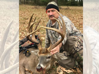 Michael Guillory poses with his big East Feliciana Parish 11-point he arrowed on Dec. 7.