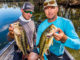 Adam (left) and Kurt Cook head to Bayou Black more often than not this time of year because they know the system holds numbers of bass that make for action-packed trips.
