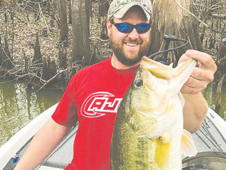 Zachary Brazda of Arnaudville caught a 9.4-pound beauty, while fishing a Carencro Bass Club tournament.