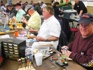 One sure way for novice fly tiers to advance their skills is by attending a fly festival. At the Cenla Fly Festival last year, expert fly tiers from across the region demonstrated a wide variety of flies.
