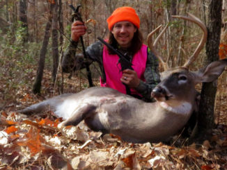 Josh Chauvin, the Apex Predator, with a nice North Louisiana public lands buck he took using a hillside strategy involving white and red oak acorns.