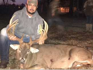 John LeJeune and his big Pointe Coupee Parish 11-pointer.