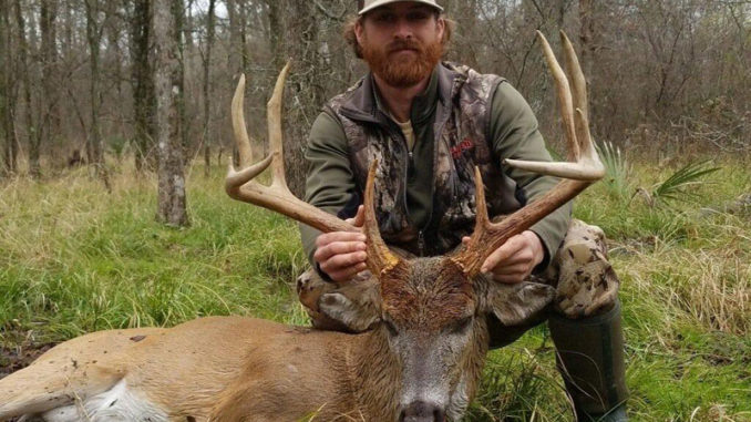 Aaron McCready shot this big Morehouse Parish 10-pointer on Jan. 4, 2019.