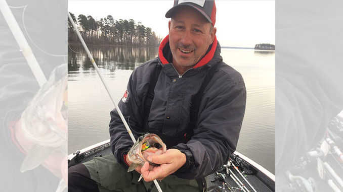 Dusty Anders used Rat-L-Trap’s new MR-6 crankbait on a successful December trip at Toledo Bend.