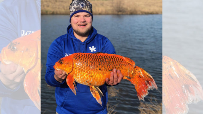 Hunter Anderson shows us the reason we should always carry a fishing rod in our trucks. (Photo courtesy of Hunter Anderson)