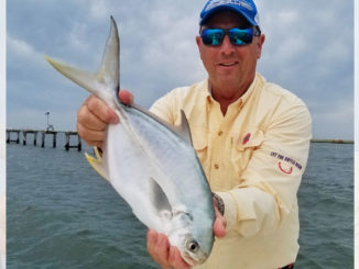 Finishing the day off with pompano put icing on the cupcake for many of Guide Tommy Pellegrin’s March trips.