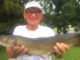 Fishing for sac-a-lait in Bayou Des Allemands, Lloyd Brandt ended up catching this choupique.