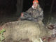 Hunters can help with the wild hog population by trapping, shooting or hunting hogs with dogs. Brice Jones killed this wild boar in West Monroe on Nov. 28. It weighed approximately 350 pounds.