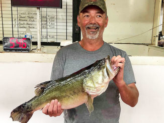 Billy Banks with his Majestic 9.45-pound last-minute D’Arbonne lunker.