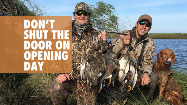 Don’t shut the door on opening duck day