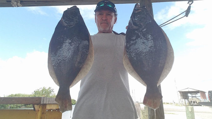 Big flounder have made their way out of the marshes behind Grand Isle and are scattered along Highway 1 and around piers in the Caminada area.