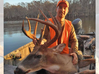 Brandon Burke and his 13-point Avoyelles Parish buck that had a green score of 173 inches.