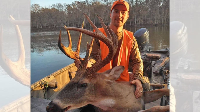 Brandon Burke and his 13-point Avoyelles Parish buck that had a green score of 173 inches.