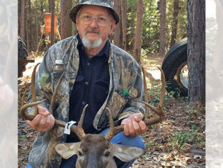 Tommy Thompson and his Vernon Parish 10-point buck.