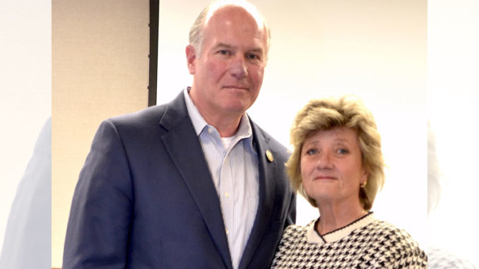 New Louisiana Wildlife and Fisheries Commission Chairman Bill Hogan (left) and Vice-Chair Jerri Smitko.