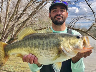 This 8.17-pound bass bit on a chartreuse/blue crank bait on Feb. 15 in Lake Fausse Pointe. Joseph Martin of Baton Rouge set the hook and landed the "hawg" with the help of his fishing buddy, Austin Whitaker of Baton Rouge. The bass, which was released after being weighed and photographed, was his personal best.(Photo courtesy of Joseph Martin)