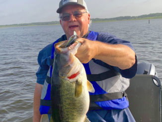 The author even got in on the new Bussey Brake action with this lunker caught on a crankbait.