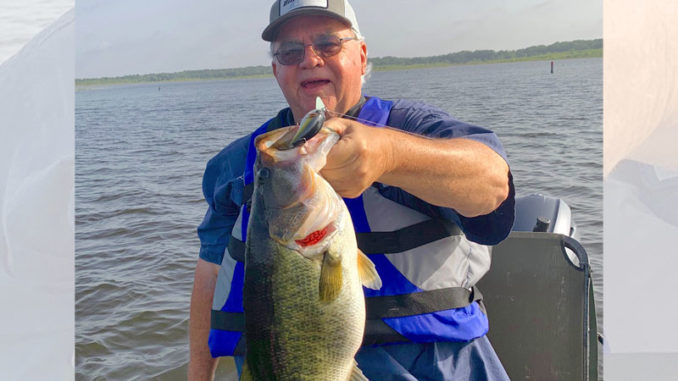 The author even got in on the new Bussey Brake action with this lunker caught on a crankbait.