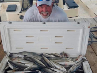 Capt. Bobby Gros said Leeville anglers will have plenty of action on the beaches for specks and white trout.