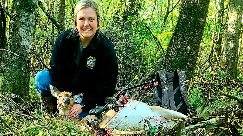 Ashley Rivet's first ever bow kill