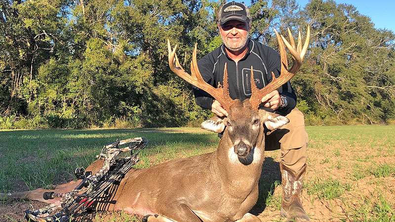Dr. Joey Barrios, a general surgeon in Lafayette, took a 198-inch trophy buck at his Corbett Farms hunting club in Avoyelles Parish.