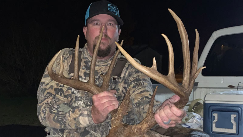 Choudrant’s Jay Smith took this big 14-point buck on a five-acre piece of land owned by his family in Lincoln Parish.