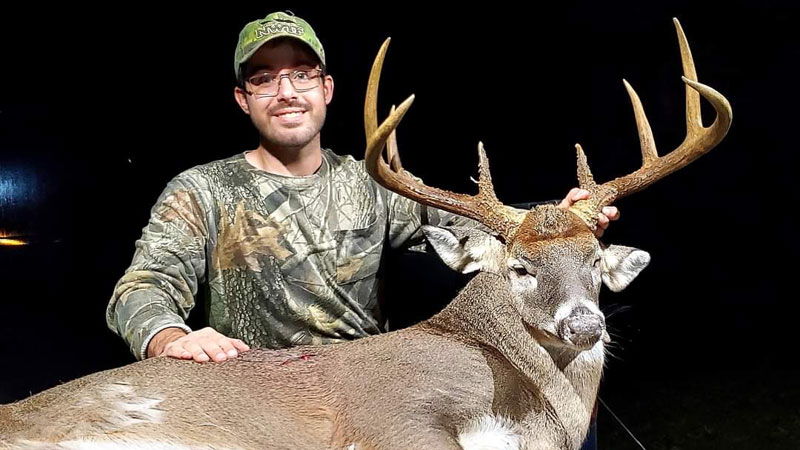 Joel Masters killed his trophy buck, nicknamed Bullwinkle, on Nov. 13 at the M and S Hunting Club in Sabine Parish.
