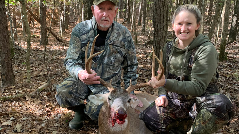 Navy veteran Jordan Branch drops monster Claiborne Parish buck