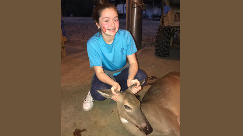 Madison bags a doe