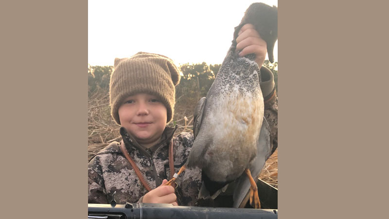 Brecken's first banded duck