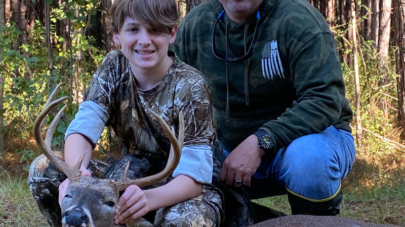 Trent's first buck