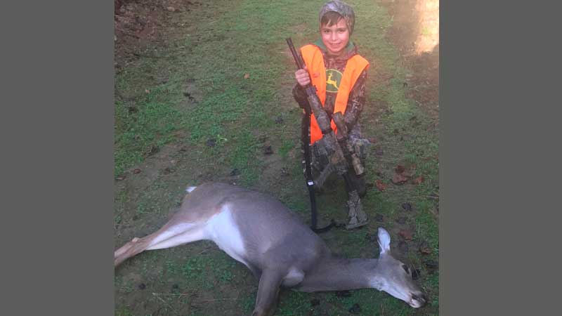 Nicholas takes his first deer in East Feliciana Parish