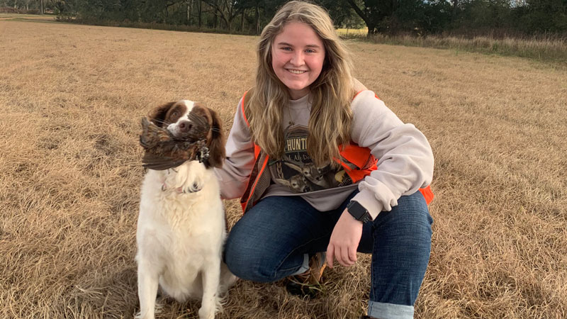 First quail hunt for Leah and Yaya