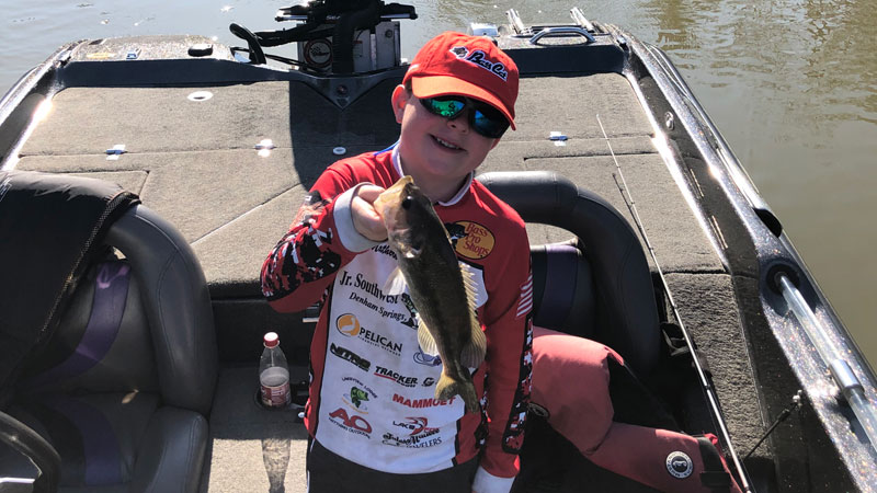 Youth bassmaster Reed Matherne