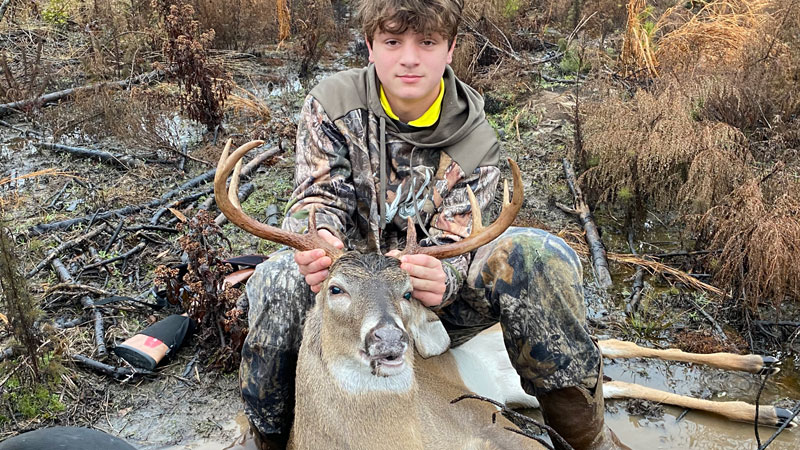 First rack buck for Landyn Caskey