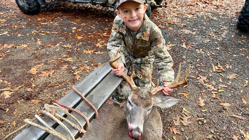 Hudson's first deer