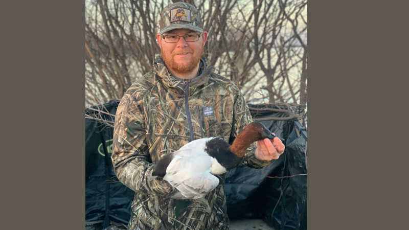 Catahoula Lake canvasback drake